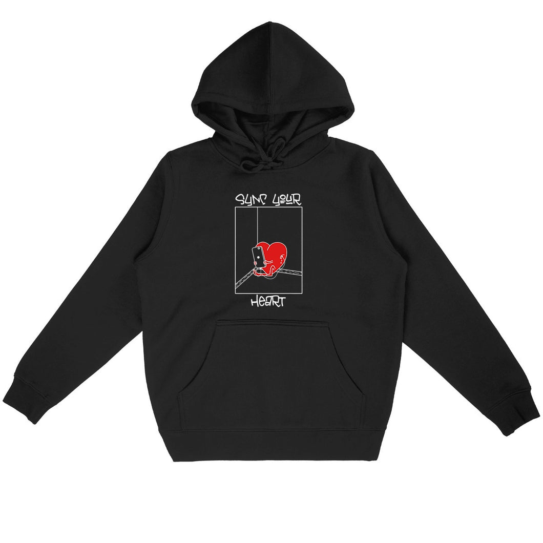 Sync Your Heart Animation Hoodie Black